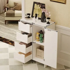 Szafka regał komoda łazienka przedpokój loft 3 szuflady biała 80 cm