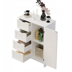 Szafka regał komoda łazienka przedpokój loft 3 szuflady biała 80 cm