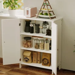 Szafka regał komoda łazienka przedpokój loft 2 drzwi biała 80 cm