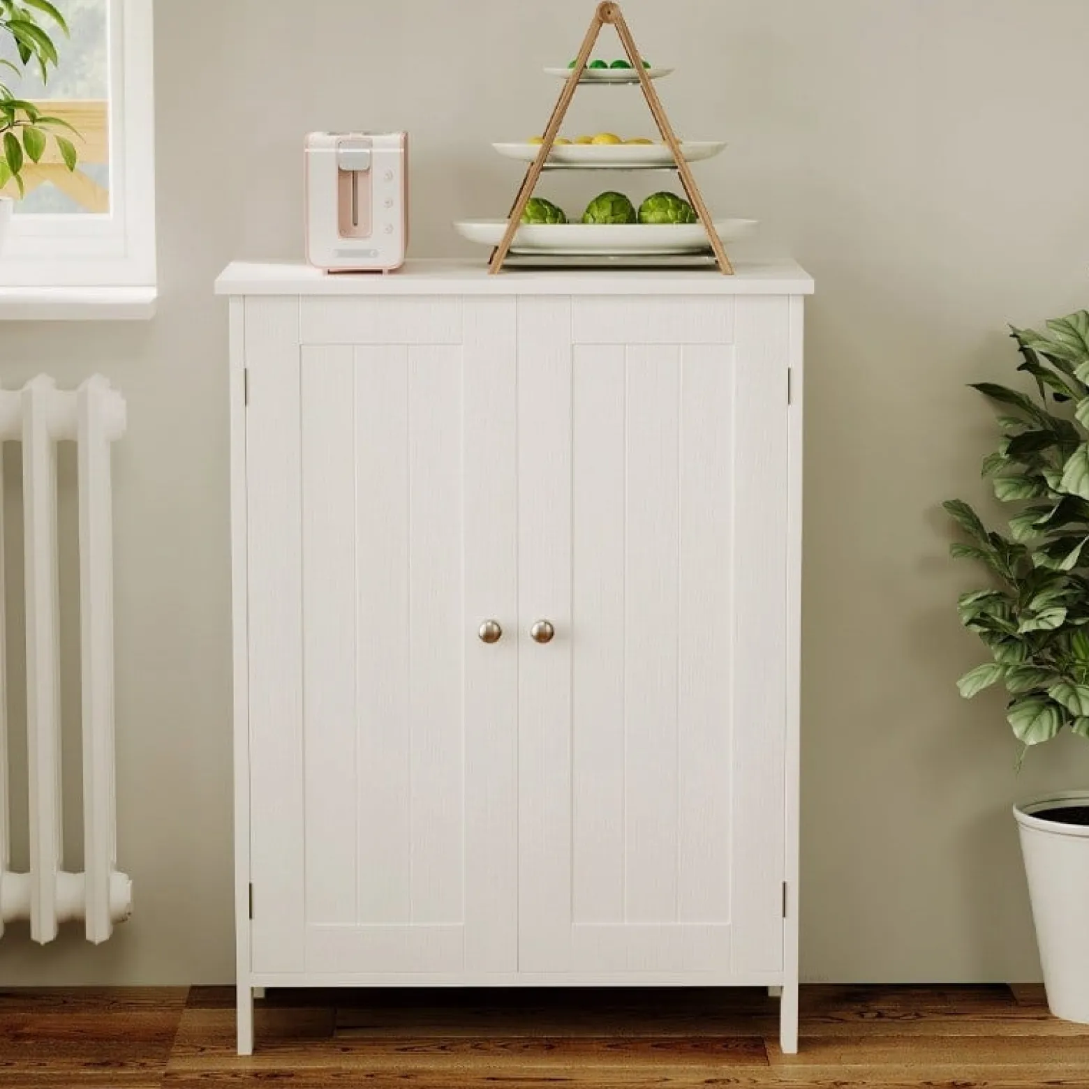 Szafka regał komoda łazienka przedpokój loft 2 drzwi biała 80 cm