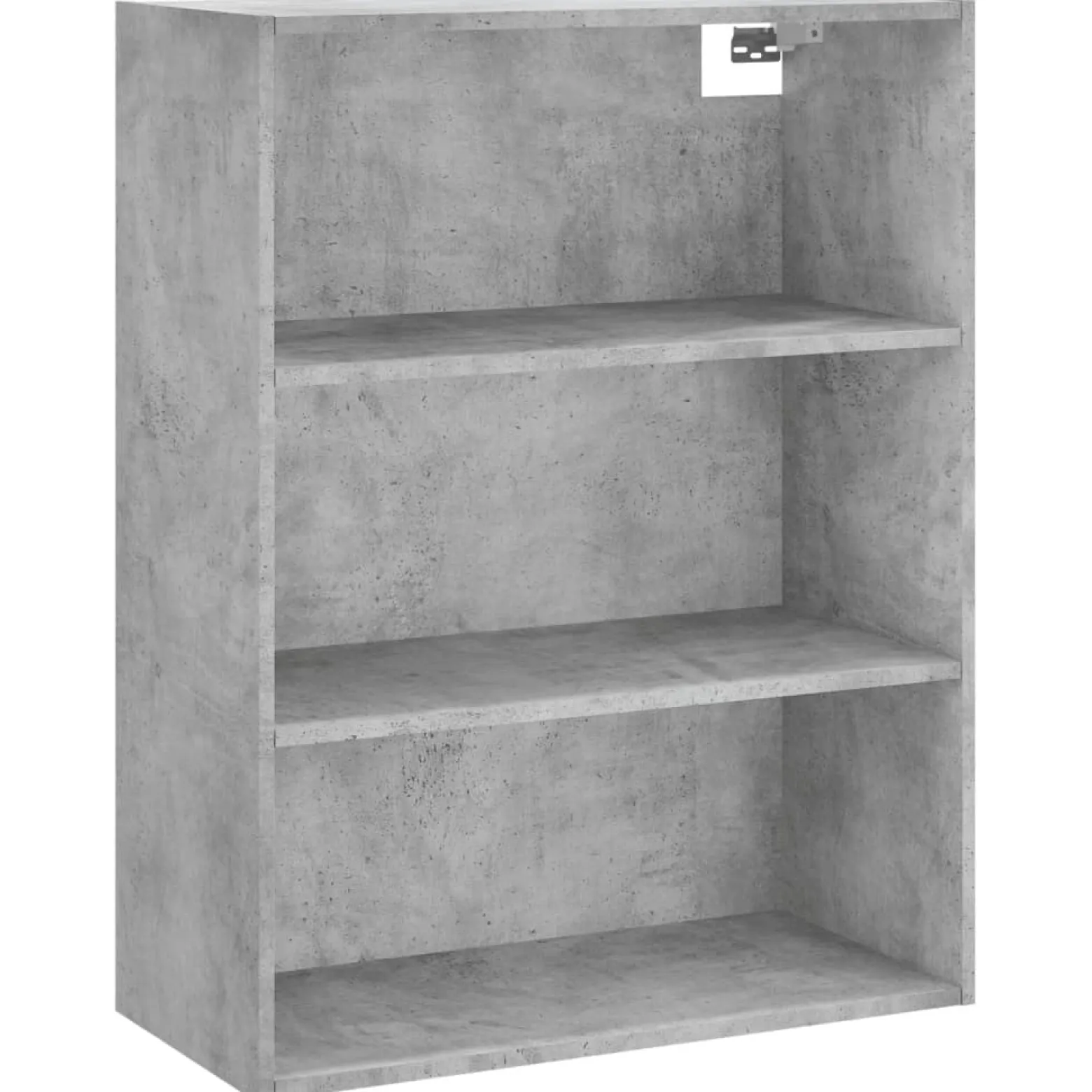 Szafka Regał Szara Beton 69.5x32.5x180 cm do Salonu Pokoju Sypialni