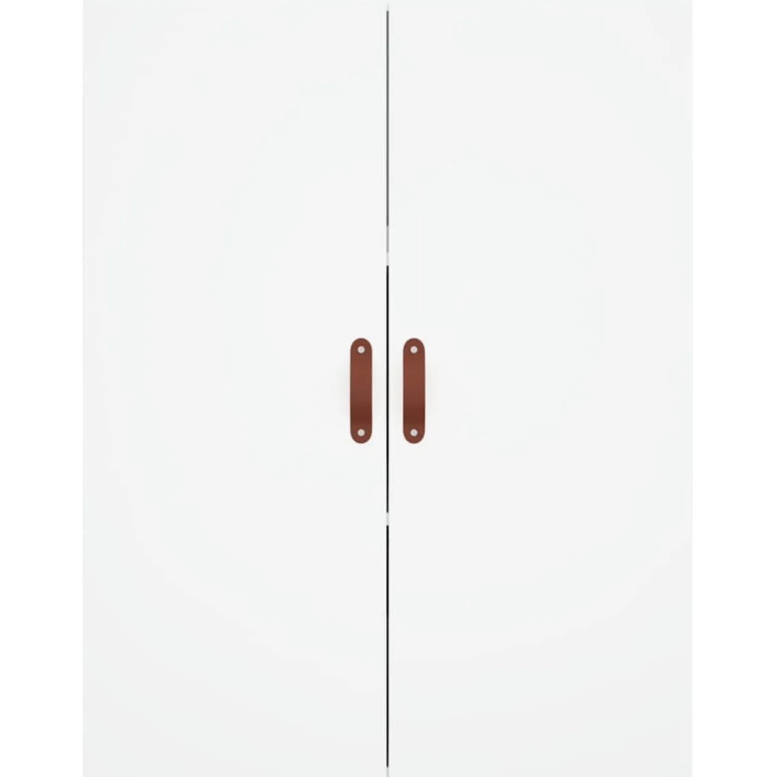 Szafka Regał Witrynka Biała z Drzwiami Szklanymi 69.5x34x180 cm do Salonu