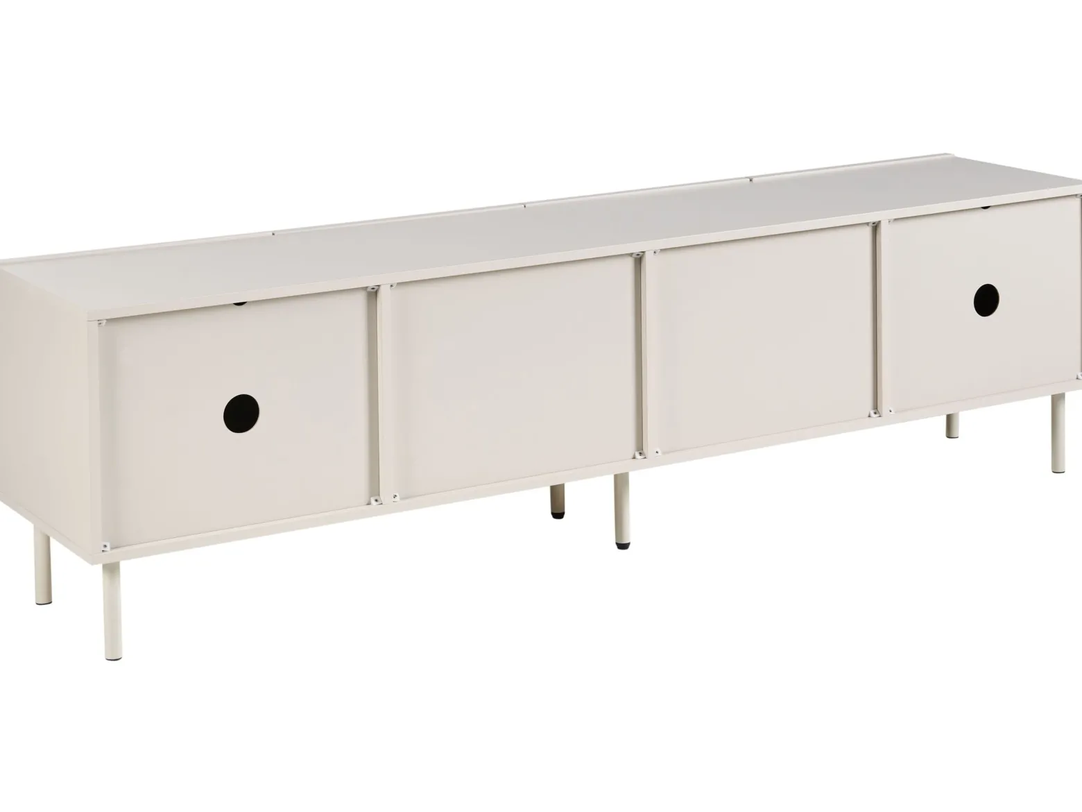 Szafka RTV 180 cm MDF jasnobeżowa