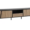 Szafka RTV 177 cm miejsce na kable drewno