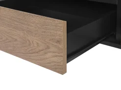 Szafka RTV 177 cm miejsce na kable drewno