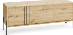 Szafka RTV 150 cm pod TV do salonu NUVIO dąb artisan