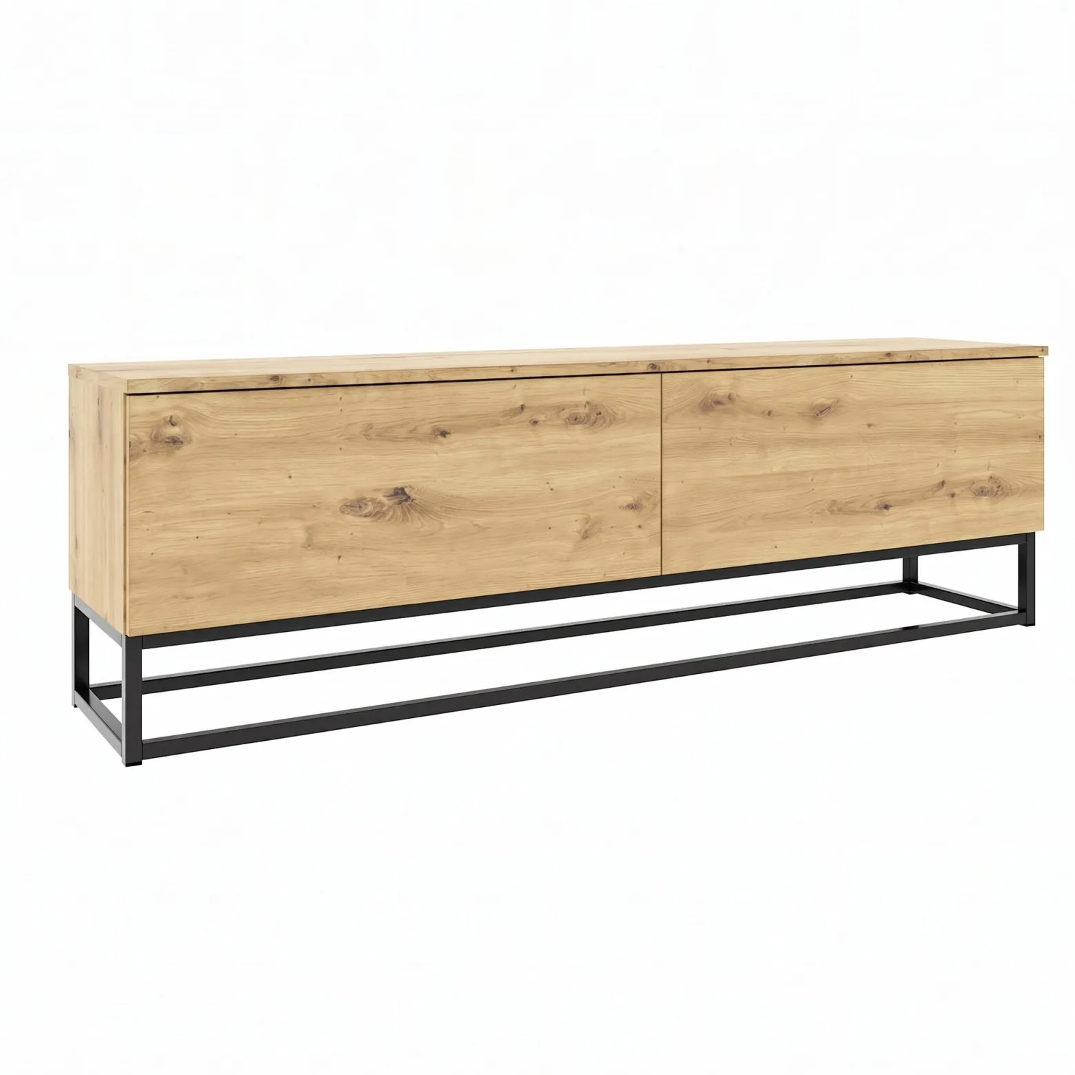 Szafka RTV 120 cm ze stelażem - dąb artisan