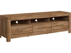 Szafka RTV Gent 200 cm z 3 szufladami i półką dąb stirling