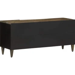 Szafka RTV Jasnoszara 105x33.5x46 cm Drewno lite Mango