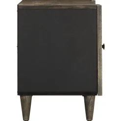 Szafka RTV Jasnoszara 105x33.5x46 cm Drewno lite Mango