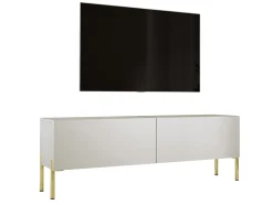 Szafka RTV : Kaszmir, złote nogi, 140 x 34 x 32 cm