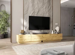 Szafka RTV Loft Industrialna komoda RTV dąb artisan MAT 240