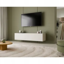 Szafka Rtv Santi 3K Kaszmir + Złoty Uchwyt