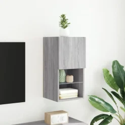 Szafka RTV Stolik Półka Szafka Pod Telewizor Do Salonu LED 30.5x30x60