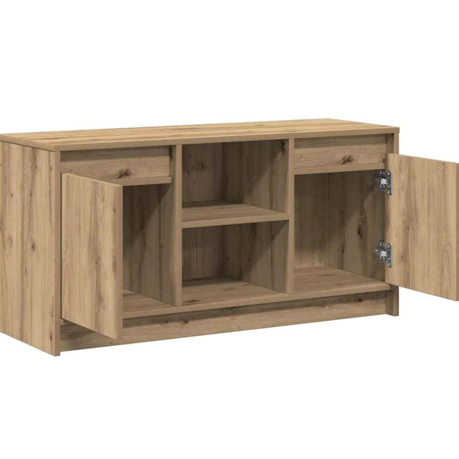 Szafka RTV Stolik Półka Szafka Pod Telewizor Do Salonu LED 100 x 34 x 50 cm