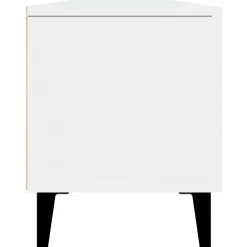 Szafka RTV Stolik Pod Telewizor Szafka Półka Biała 180x31.5x40 cm