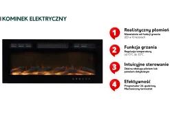 Szafka RTV z kominkiem Glossa Bis EF 2D