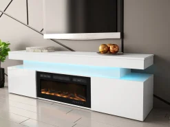 Szafka RTV z kominkiem Glossa EF 2D 190