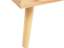 Szafka RTV z 4 szufladami rattan plecionka boho