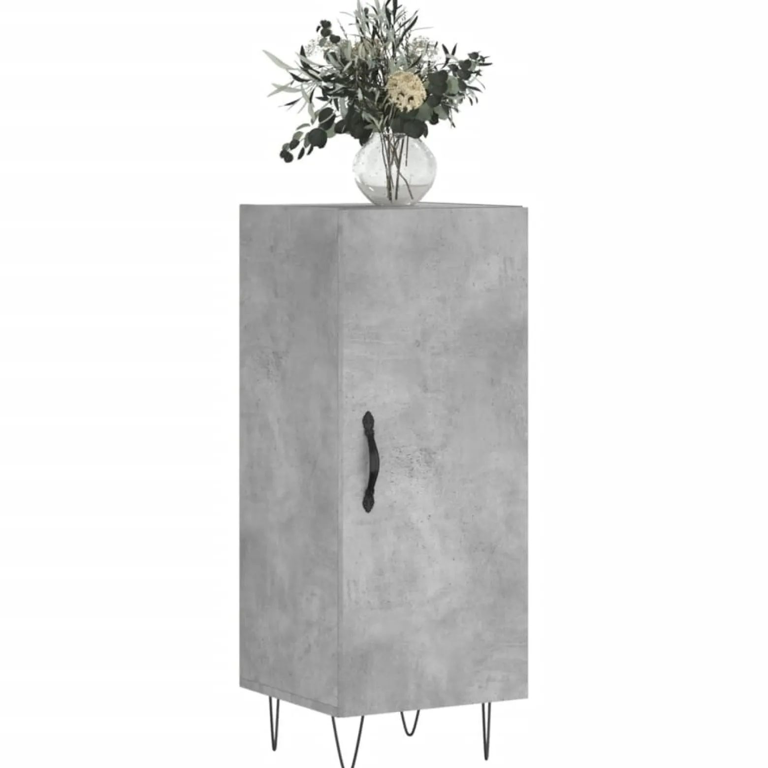 Szafka Szara Beton 34.5x34x90 cm do Salonu Pokoju Sypialni