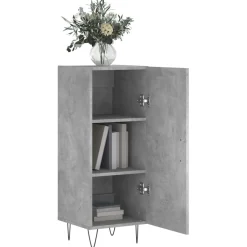 Szafka Szara Beton 34.5x34x90 cm do Salonu Pokoju Sypialni