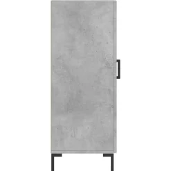 Szafka Szara Beton z Drzwiami z Szufladami 34.5x34x90 cm do Salonu