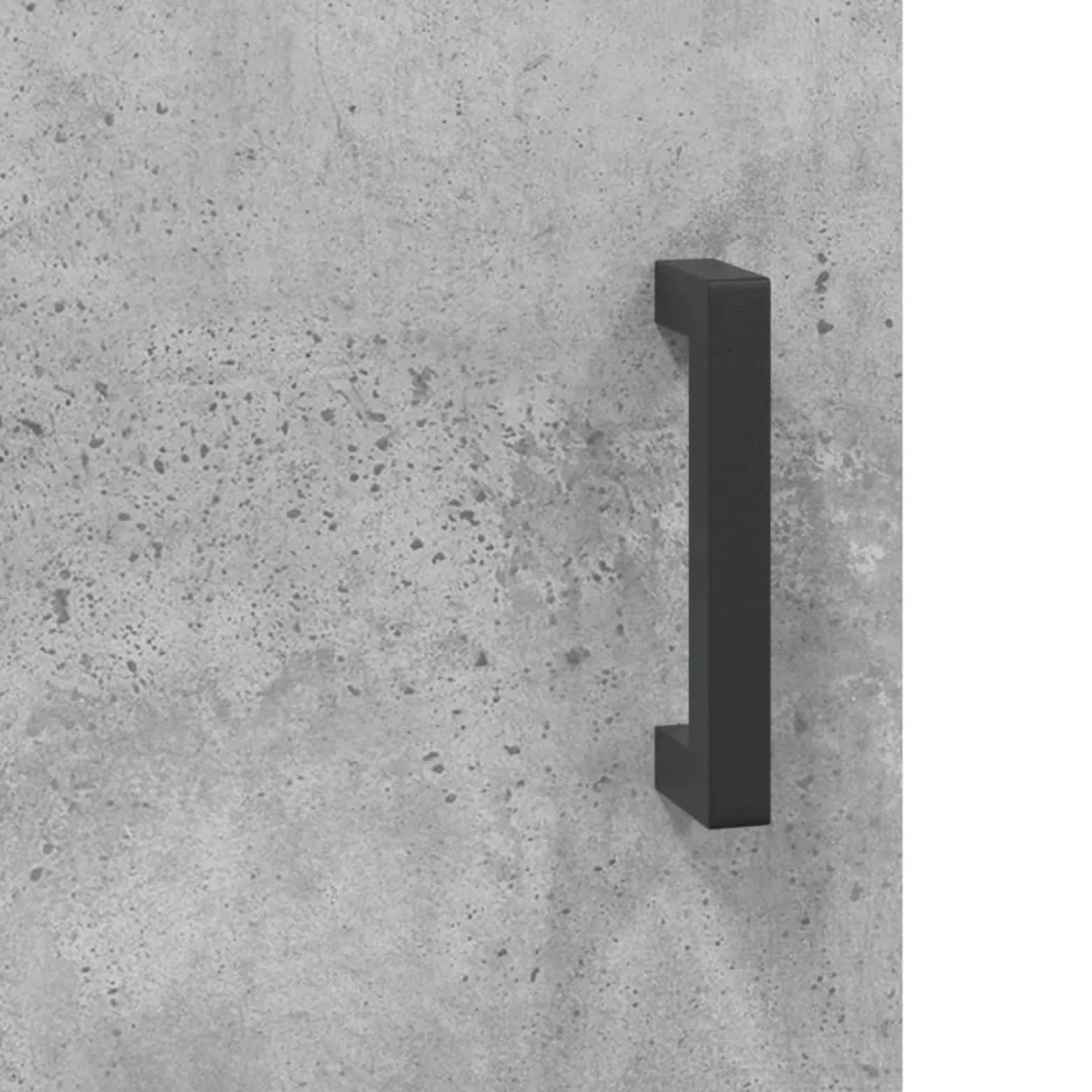 Szafka Szara Beton z Drzwiami z Szufladami 34.5x34x90 cm do Salonu