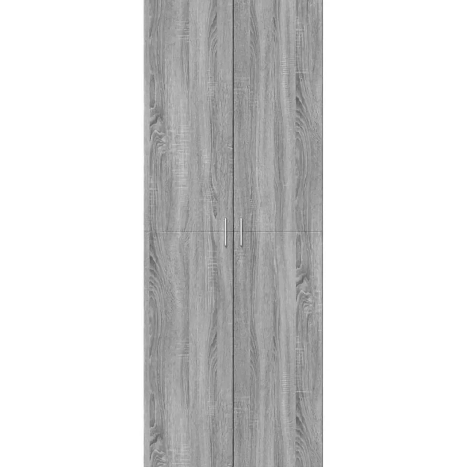 Szafka Szara Dąb Sonoma z Drzwiami z Półkami 70x42.5x185 cm
