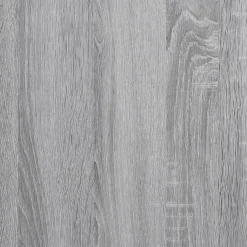 Szafka Szara Dąb Sonoma z Drzwiami z Półkami 70x42.5x185 cm