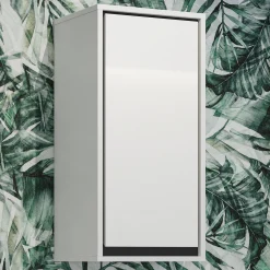 Szafka wisząca do łazienki 35 cm IRVINE biały połysk