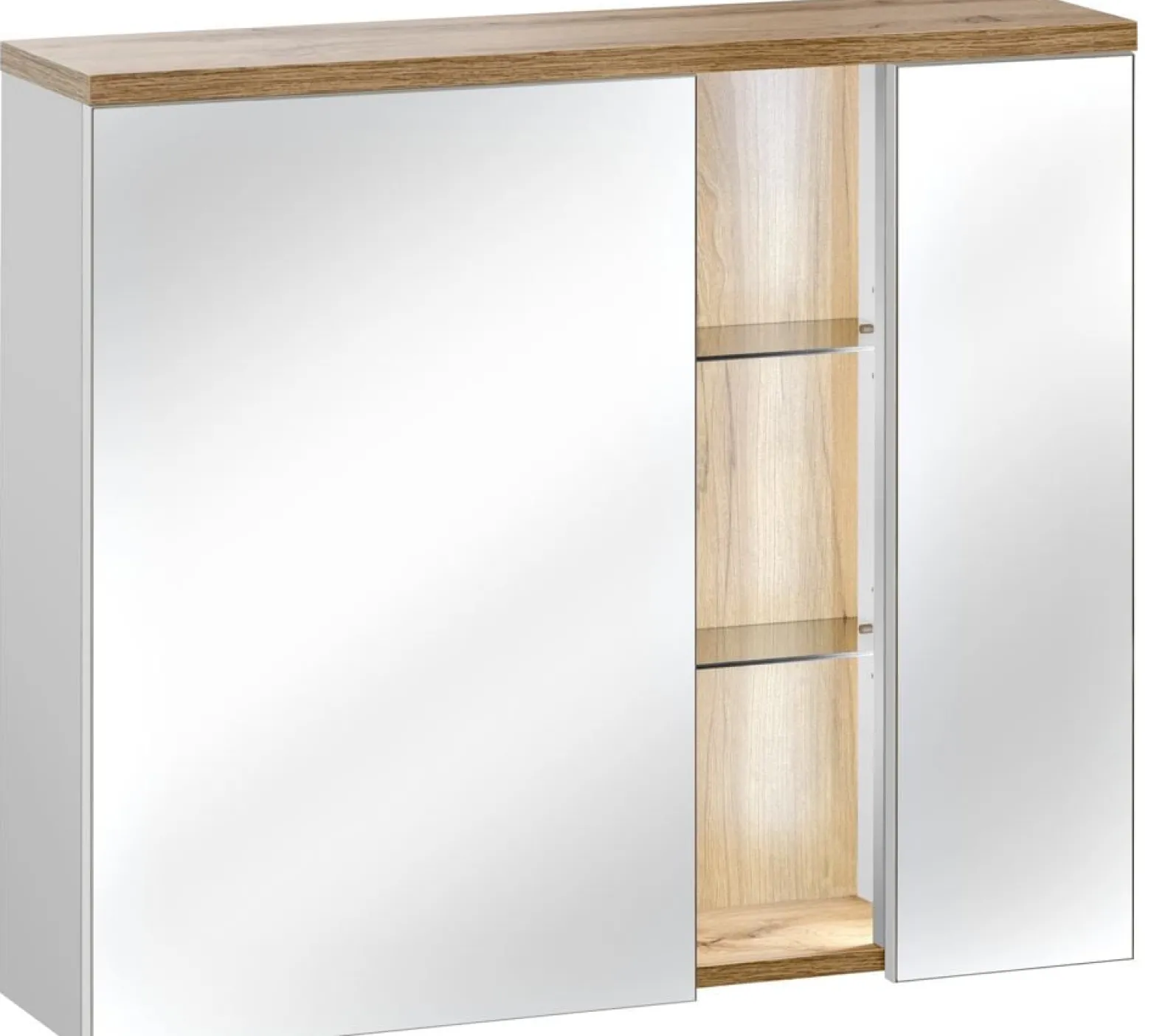 Szafka z lustrem i oświetleniem LED 80 cm BAHAMA