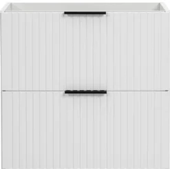 Szafka z Umywalką Adel White 120cm z Blatem i Umywalką Nablatową Cloud