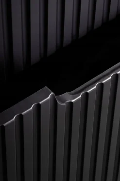 Szafka Z Umywalką 60 cm BLAT DĄB Szuflady Ryfle NOVA BLACK