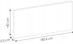Szafka Z Umywalką 80 cm BLAT 2 Drzwi Ryfle NOVA KASZMIR