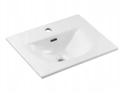 Szafka z Umywalką 50 cm Wisząca RYFLE Drzwi NOVA KASZMIR