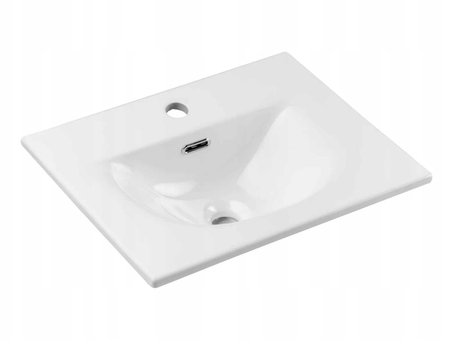 Szafka z Umywalką 50 cm Wisząca RYFLE Drzwi NOVA KASZMIR