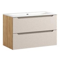 Szafka z Umywalką Luxor Beige 90cm z Umywalką Meblową Sky