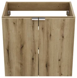 Szafka z Umywalką Nova Oak 120cm z Blatem i Dwiema Umywalkami Wiki