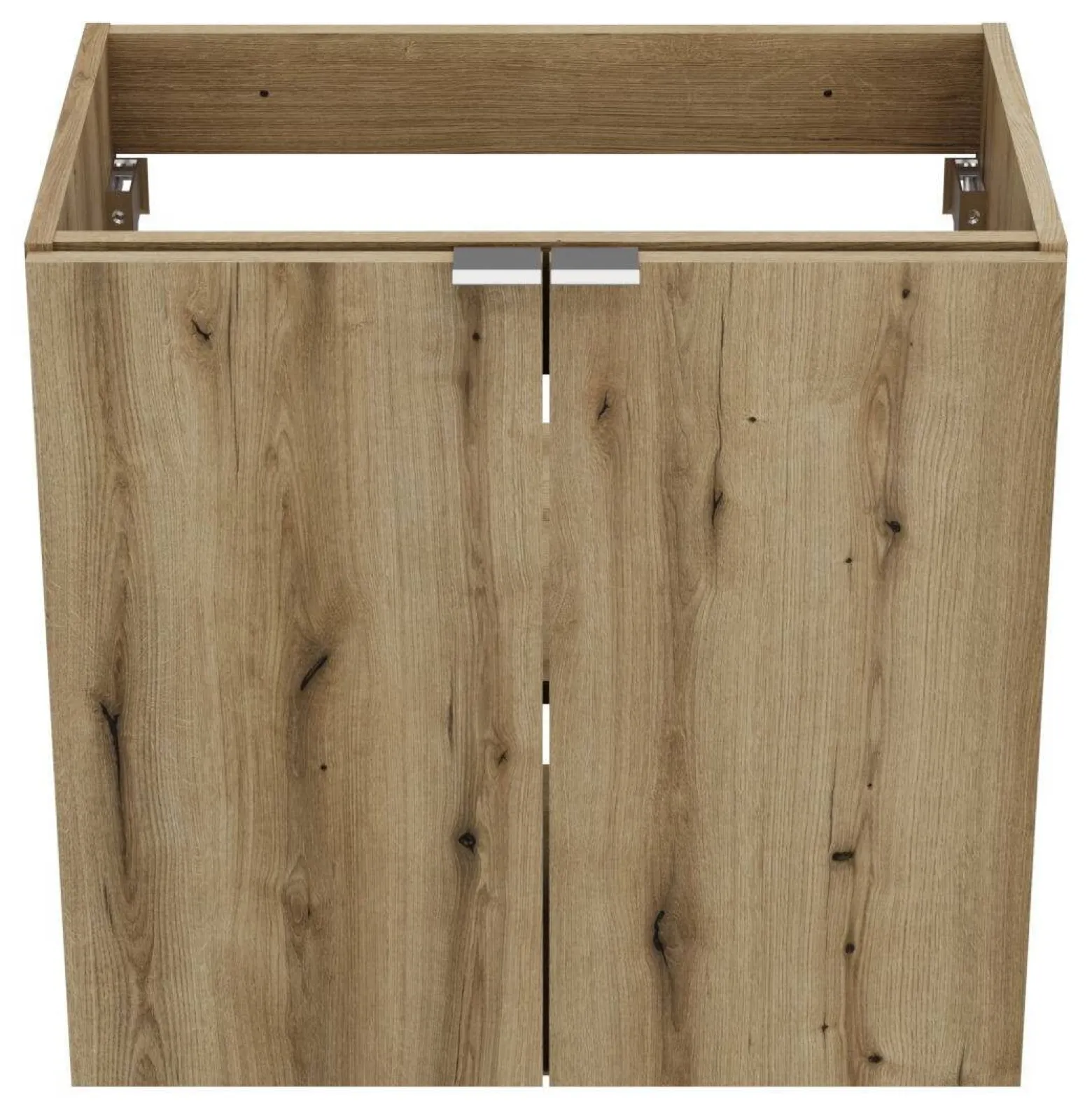 Szafka z Umywalką Nova Oak 120cm z Blatem i Dwiema Umywalkami Wiki