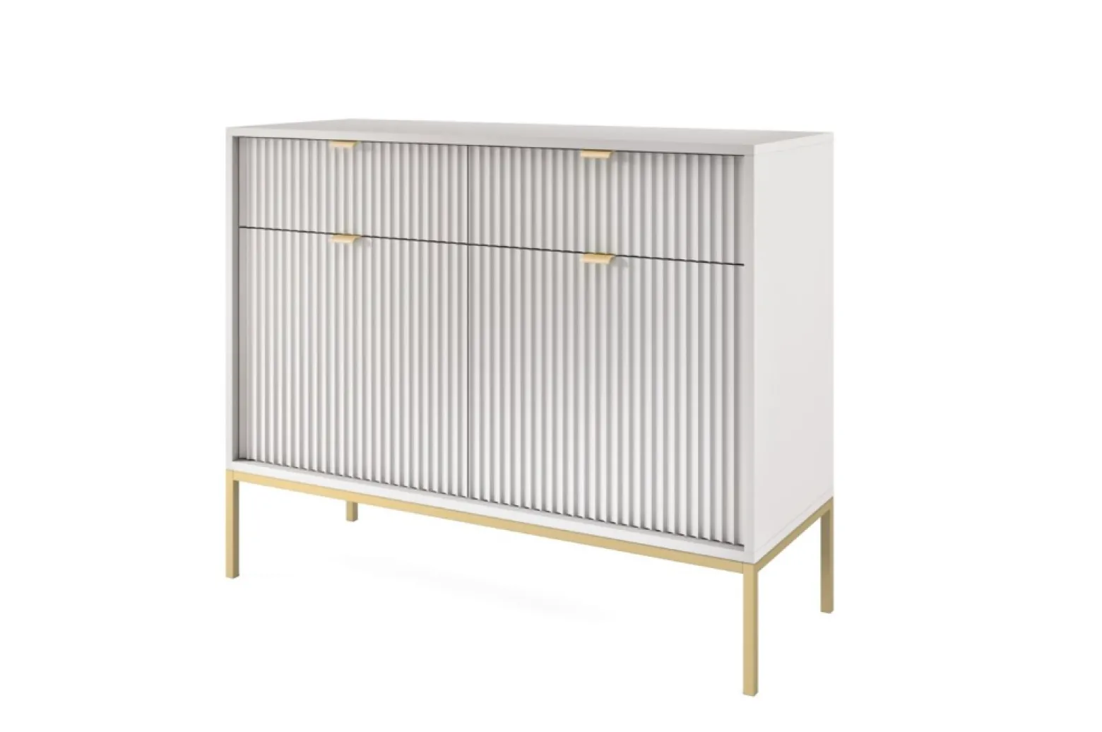 Szara Komoda na metalowych nóżkach 104cm Nilo ps