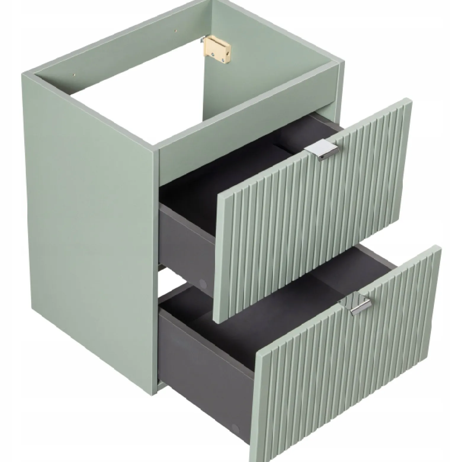 SZAŁWIOWA szafka z blatem 50cm LINE REED GREEN z szufladami