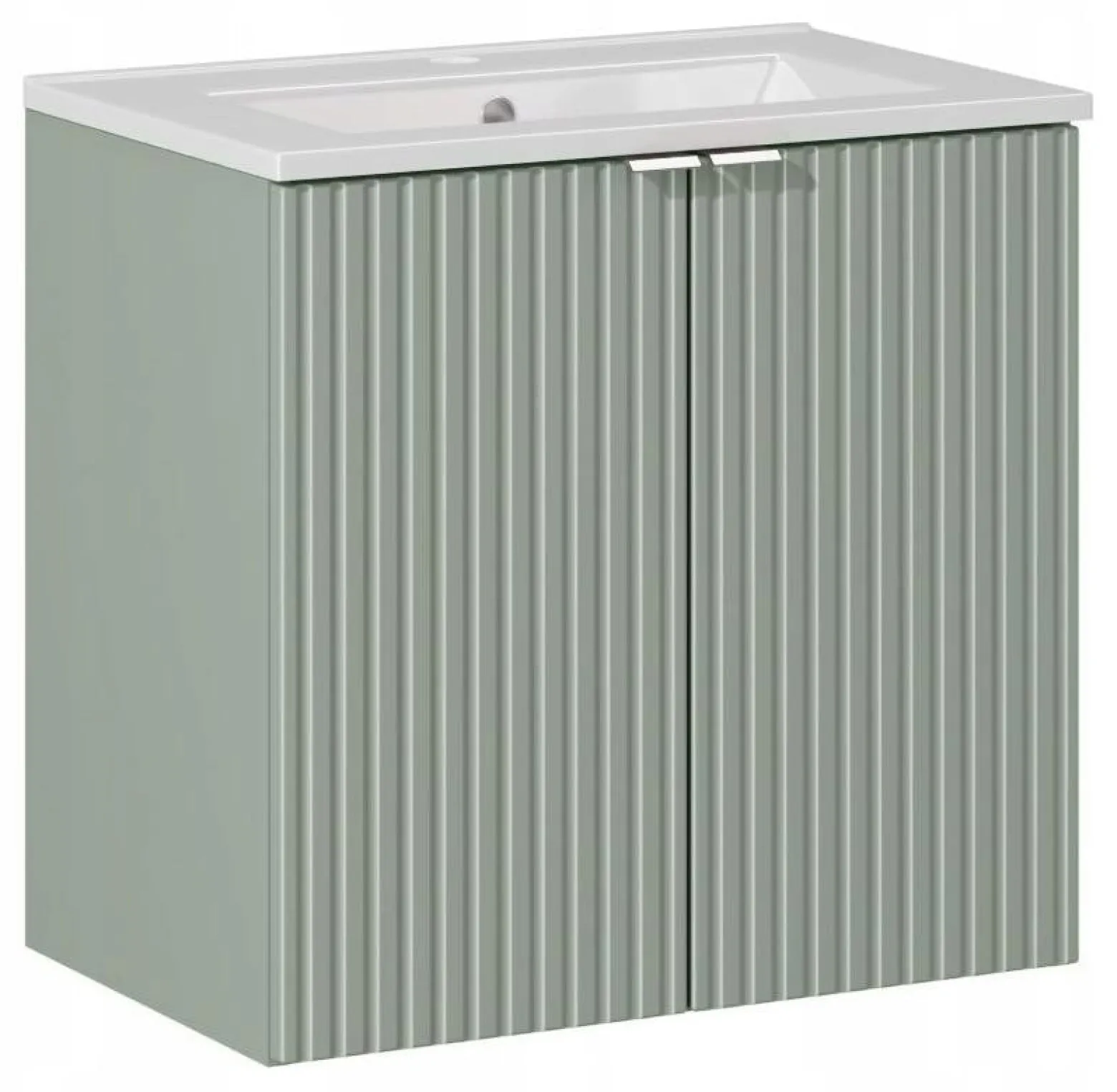 SZAŁWIOWA szafka z umywalką 60 cm LINE REED GREEN 82-60-D