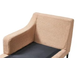 Szezlong prawostronny leżanka boucle piaskowy
