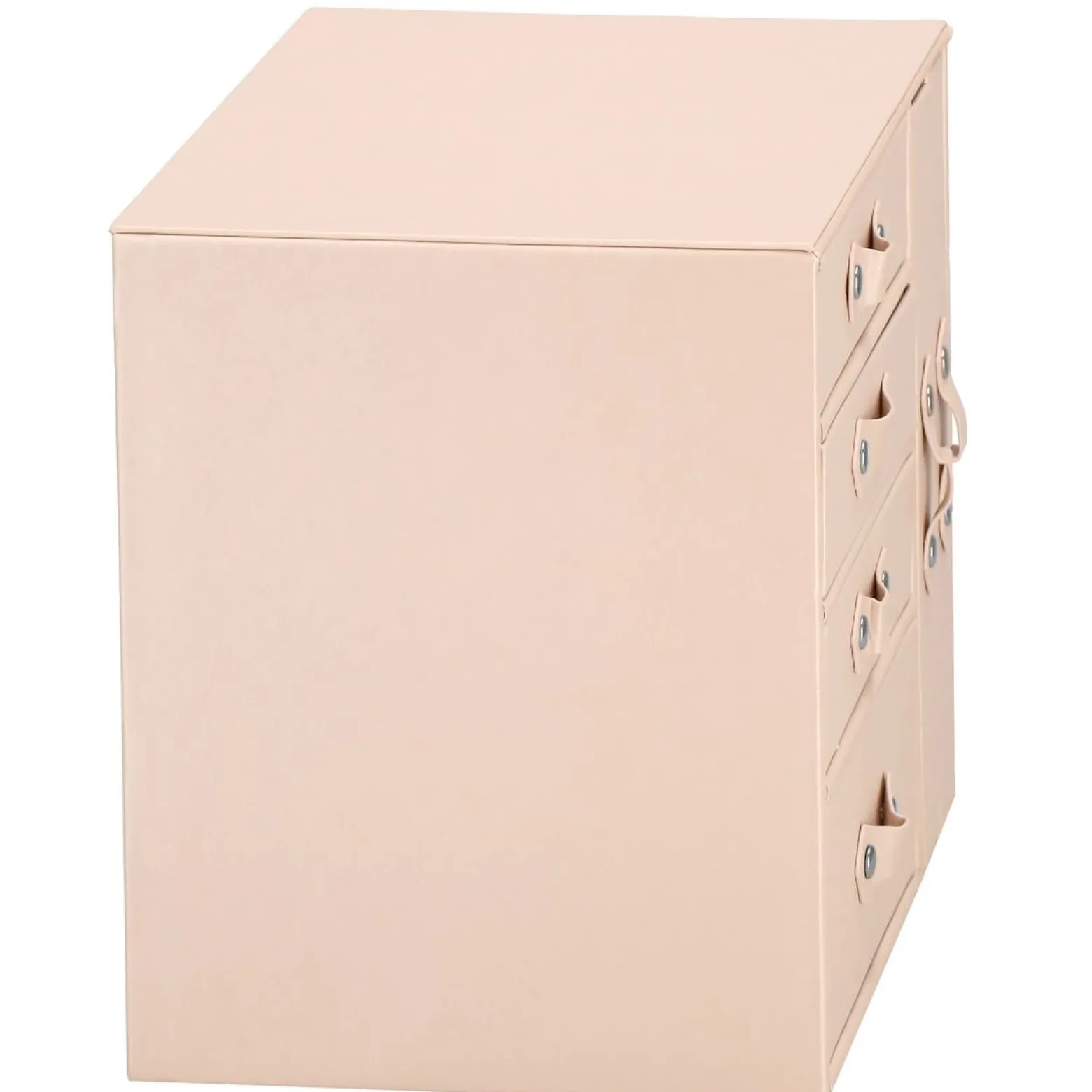 Szkatułka na biżuterię ekoskóra 26x22x18 cm różowy organizer