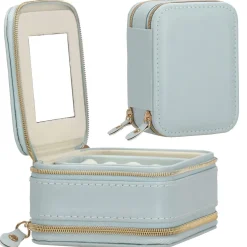 Szkatułka na biżuterię ekoskóra 11,5x8,5x5,5 cm organizer