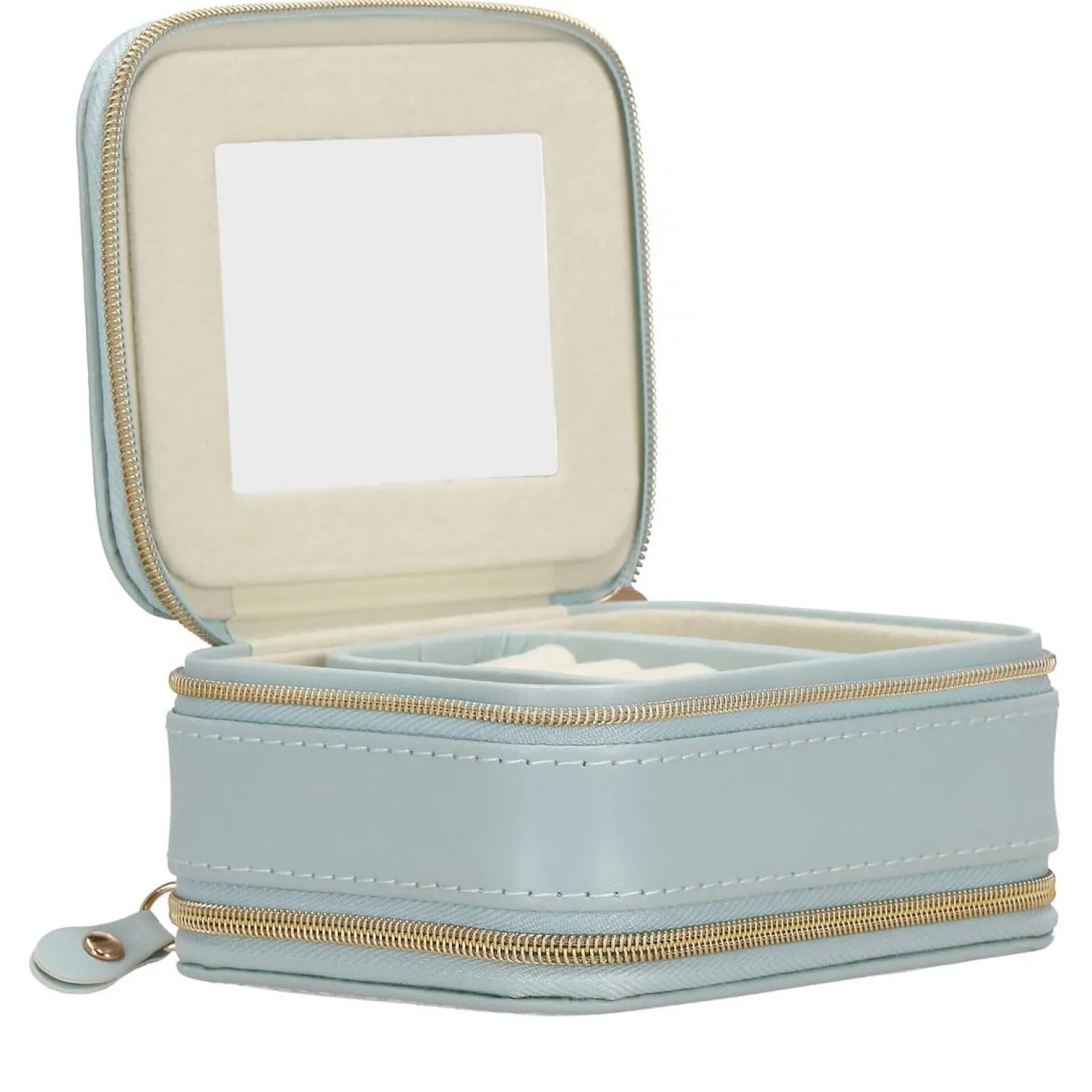 Szkatułka na biżuterię ekoskóra 11,5x8,5x5,5 cm organizer