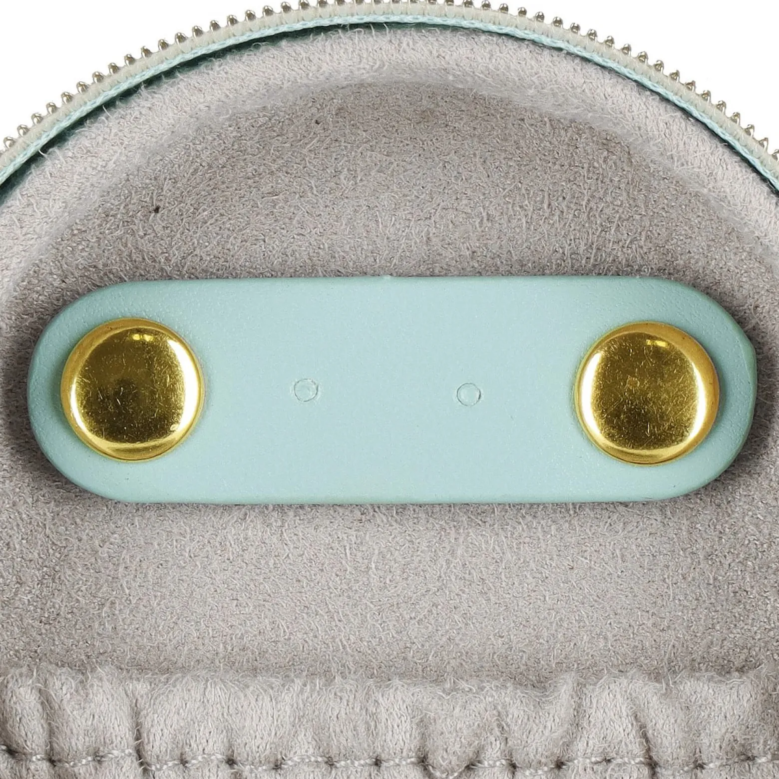 Szkatułka na biżuterię okrągła 8x5 cm miętowy organizer