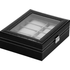 Szkatułka na zegarki 25x20x8 cm ekoskóra organizer