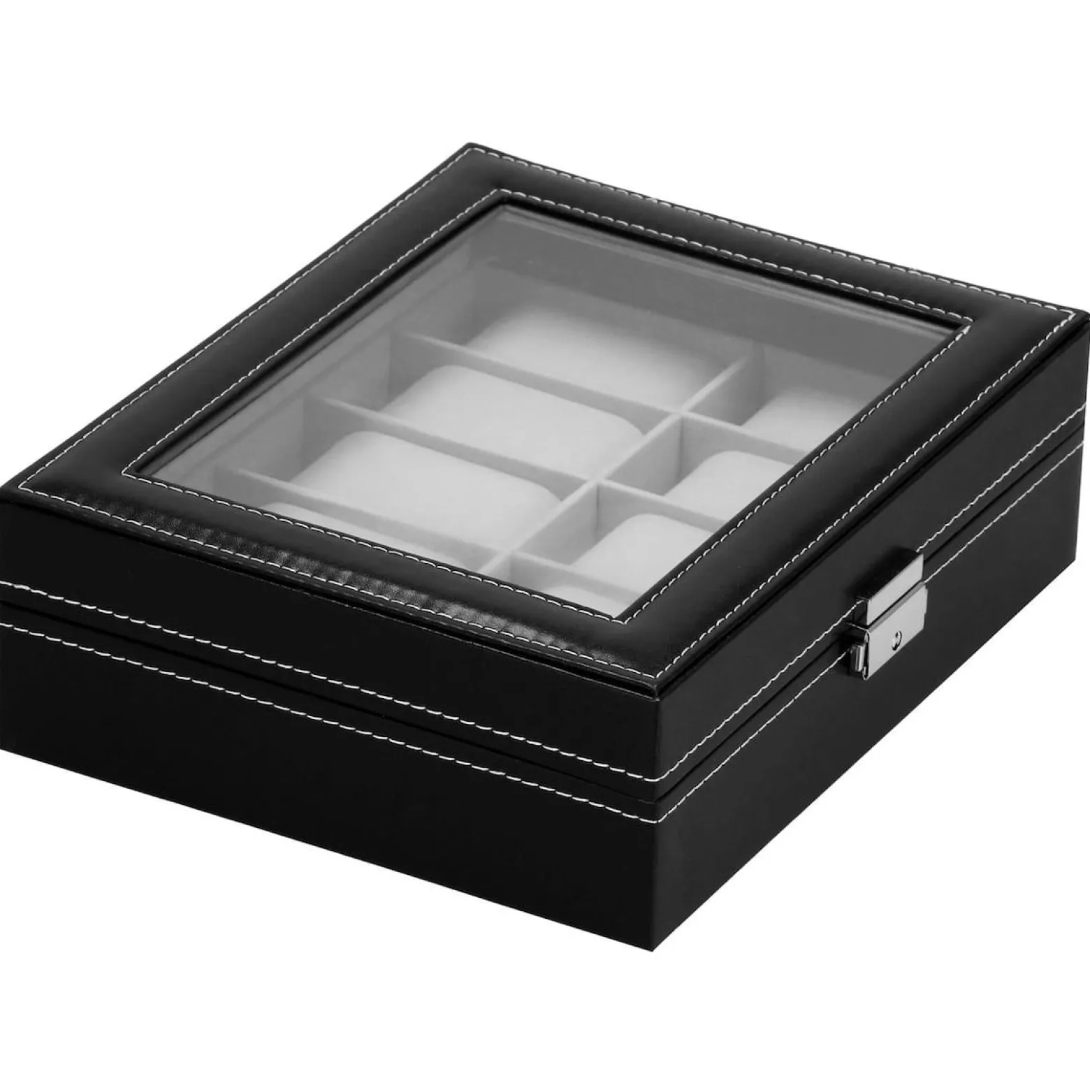 Szkatułka na zegarki 25x20x8 cm ekoskóra organizer