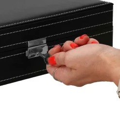 Szkatułka na zegarki 33x20x9cm organizer z przegródkami